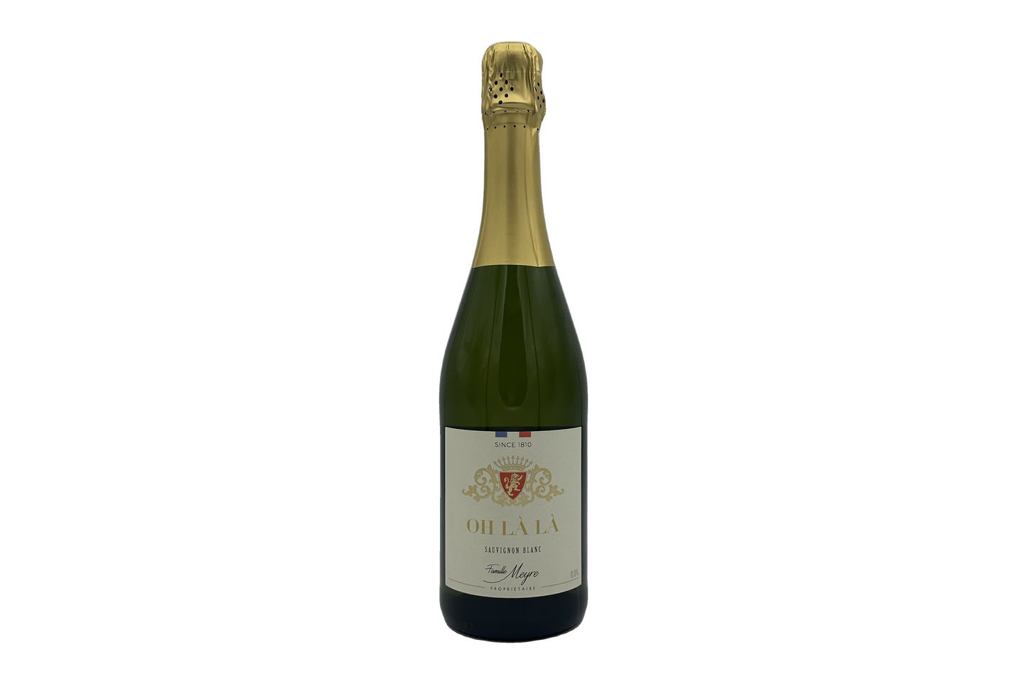 Fles O Lala Sparkling, alcoholvrije mousserende wijn