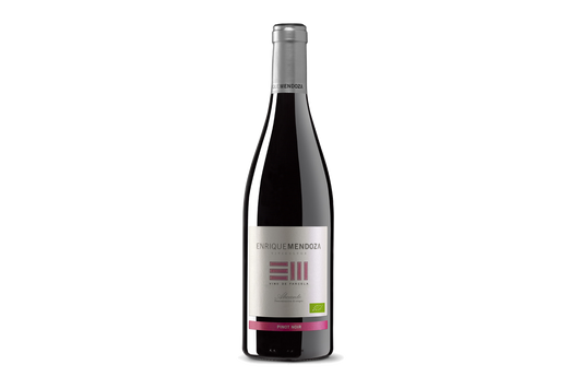 Enrique Mendoza 2024 Pinot Noir flesfoto