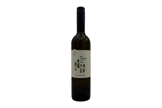 Fles Landesweingut Gelber Muskateller, witte wijn uit Oostenrijk